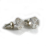 D20 Double Damage Earrings - sterling silver or 14k