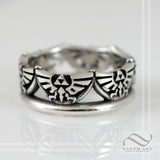 Hyrule Crest Crown Ring - Sterling Silver