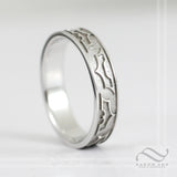 14k Own your Fear - Bat ring - Thinner 14k gold Version