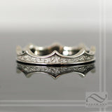 Ladies Petite Paisley 14k Gold Crown Ring