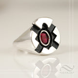 Secret Society Ring - Sterling Silver signet ring