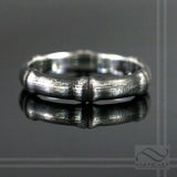 Brushed Bamboo Ring in Sterling Silver