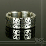 Low Profile Tire Tread Ring- Sterling Silver