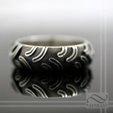 Mens Outlaw ATV Tire Tread Ring- Sterling Silver