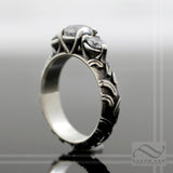 Ladies Engagement Outlaw ATV Tire Tread Ring- Sterling Silver