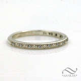 Petite ladies Matching Wedding Band - 14k and Diamond