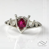 Goron's Ruby Ring - Legend of Zelda - Sterling Silver