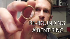 How to Re-round a bent ring at home