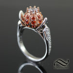 Cinderella Pumpkin Ring Sterling and Rose gold
