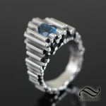 Topaz Fortress of Solitude Ring - Sterling Silver