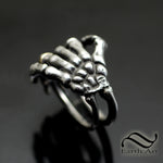 Til' Death - A Sterling Skeleton Hand Ring