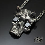 Demon's Skull Pendant - Sterling silver