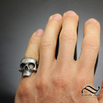 The Skull Ring in sterling silver or 14k gold