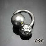 Eclipse Hollow Form ring - Yellow Sapphire
