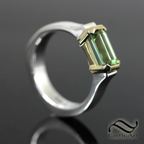Tourmaline in Gold and Silver - 9mm bar cut