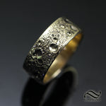 Moonscape Ring - Hand forged in sterling of 14k