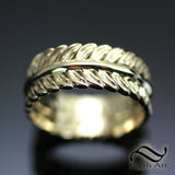 Laurel Wreath Band - Sterling or 14k