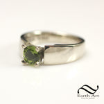 Once Upon A Time Ring - Peridot and Sterling