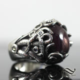 The Kraken's Horde Ring - Ruby in Sterling