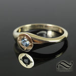 Montana Sapphire Petite Starburst Ring - 14k