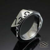 D20 Dice Band - Sterling or 14k gold