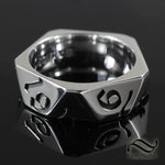 D20 Dice Band - Sterling or 14k gold