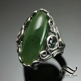 Yukon Jade in Sterling Floral Motif