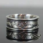 The Landscape Ring - Mens ring in 14k gold or sterling silver