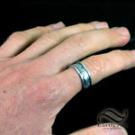 The Landscape Ring - Mens ring in 14k gold or sterling silver
