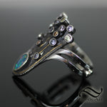 The Opal Comet Ring - Sterling and 22k