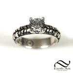 Ladies Mud Bogger® by Interco® Tire Tread Solitaire Engagement Ring