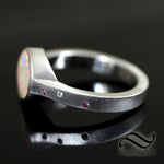 Confetti Cake Opal Ring - Sterling Silver