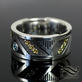 Rumble BumbleBee Band - Sterling and Sapphire