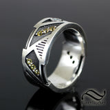 Rumble BumbleBee Band - Sterling and Sapphire