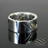 Rumble BumbleBee Band - Sterling and Sapphire