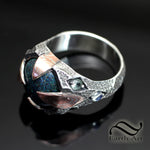 Ancient Andamooka and Mokume Gane Ring