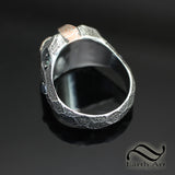 Ancient Andamooka and Mokume Gane Ring