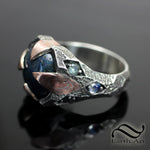 Ancient Andamooka and Mokume Gane Ring