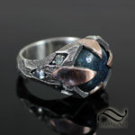 Ancient Andamooka and Mokume Gane Ring