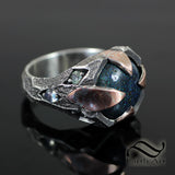 Ancient Andamooka and Mokume Gane Ring