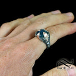 Ancient Andamooka and Mokume Gane Ring