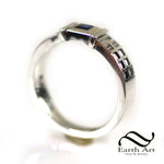 Petite Tardis Ring with Square Sapphire