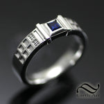 Petite Tardis Ring with Square Sapphire