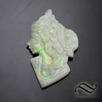 Vintage Australian Opal -Ladies Head- Carving