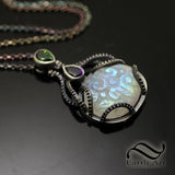 Dark Side of the Moon Pendant in sterling silver