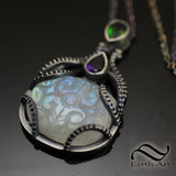 Dark Side of the Moon Pendant in sterling silver