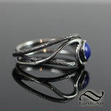 Surf and Sun - Lapis ring in sterling and gold
