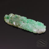 Jade Carving of Blossoms and Leaves