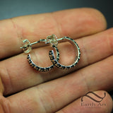 Mud Bogger Tire Tread Hoop Earrings