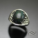 Andamooka Dew Drop Ring - Sterling Silver